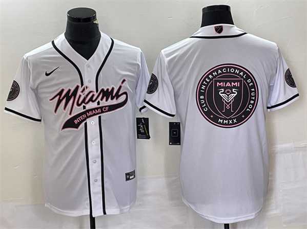 Men's Inter Miami CF White Team Big Logo Cool Base Stitched Jersey,We sell and wholesale Men's Inter Miami CF White Team Big Logo Cool Base Stitched Jersey on line form chian!